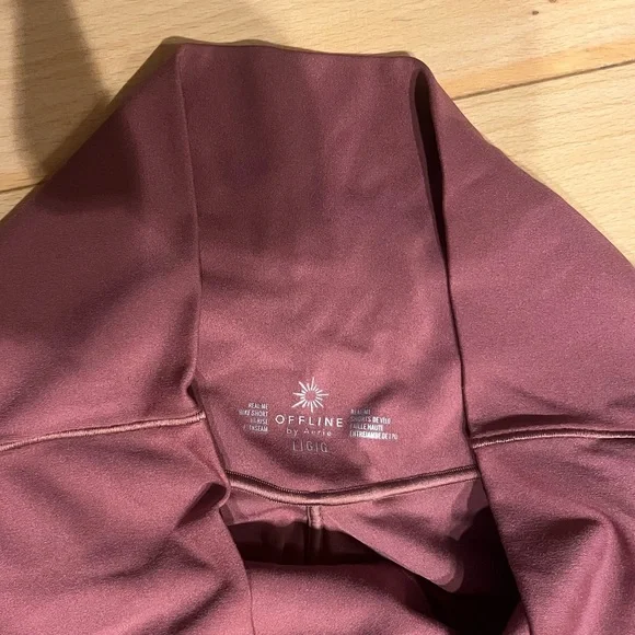 OFFLINE By Aerie Real Me Crossover 7" Bike Short in Earthen - Picture 4 of 5